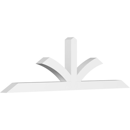 Ekena Millwork Richland Architectural Grade PVC Gable Bracket, 84"W x 24 1/2"H x 4"D x 4"F, 7/12 Pitch GBP084X25X0404RIC00